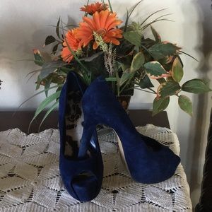 6” BLUE Suede Shoes